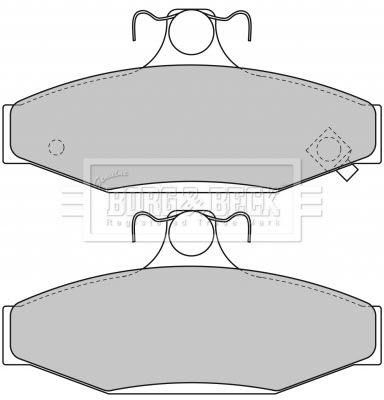 BORG & BECK Комплект тормозных колодок, дисковый тормоз BBP1650